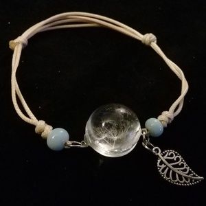Dandelion seed wish bracelet